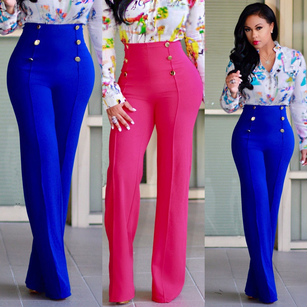 High Waist Long Pants