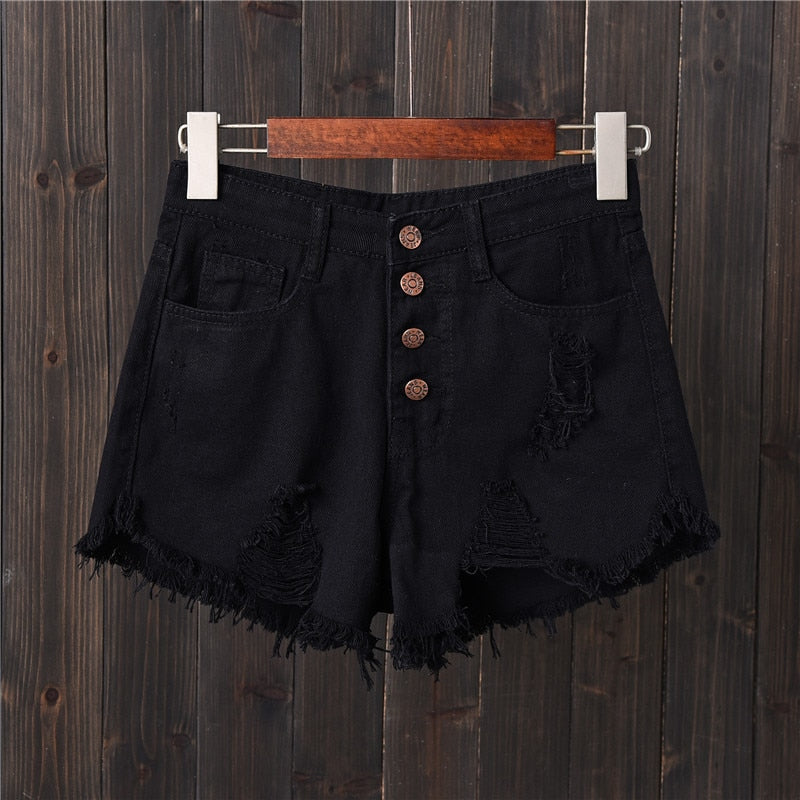 Frayed Ripped Shorts