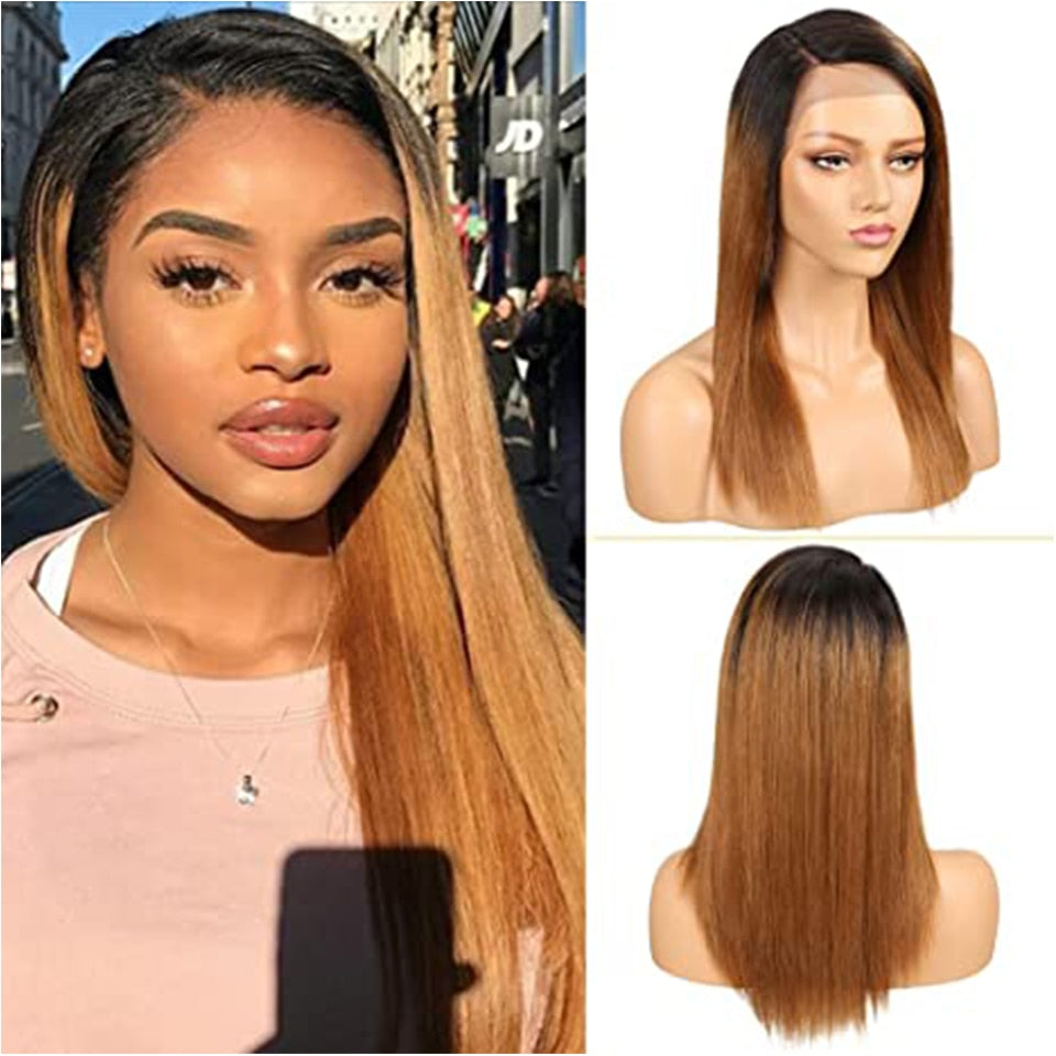 Sleek Color Lace Front Human Hair Wigs