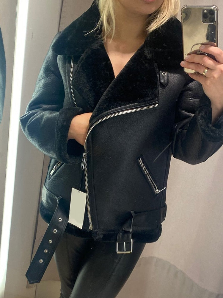 Leather Aviator Jacket