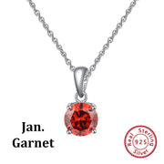 Effie Queen 100% Sterling Silver Birthstone Necklaces