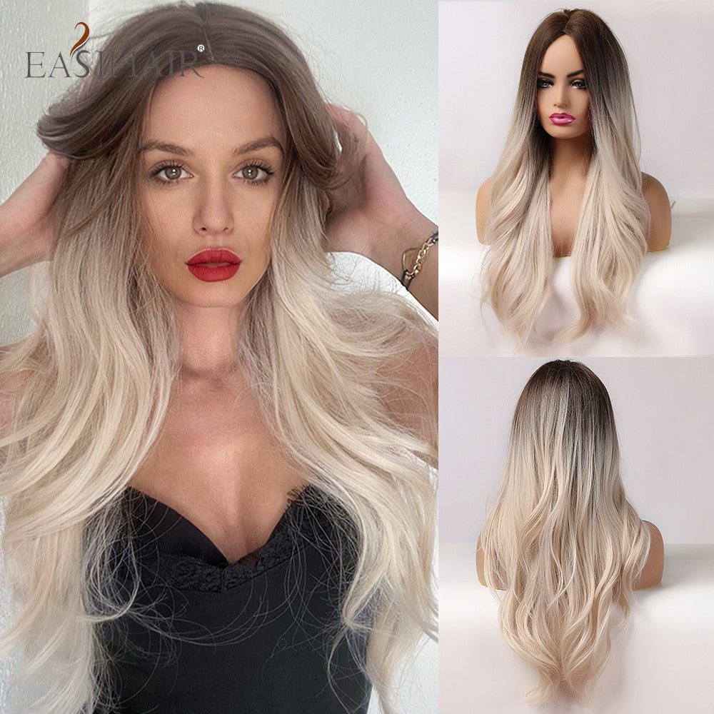 EASIHAIR Wavy Heat Resistant Synthetic Wigs