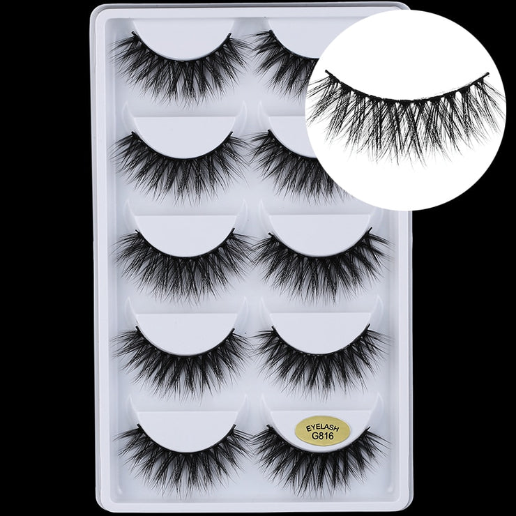 5 Pairs 5D Mink Eyelashes