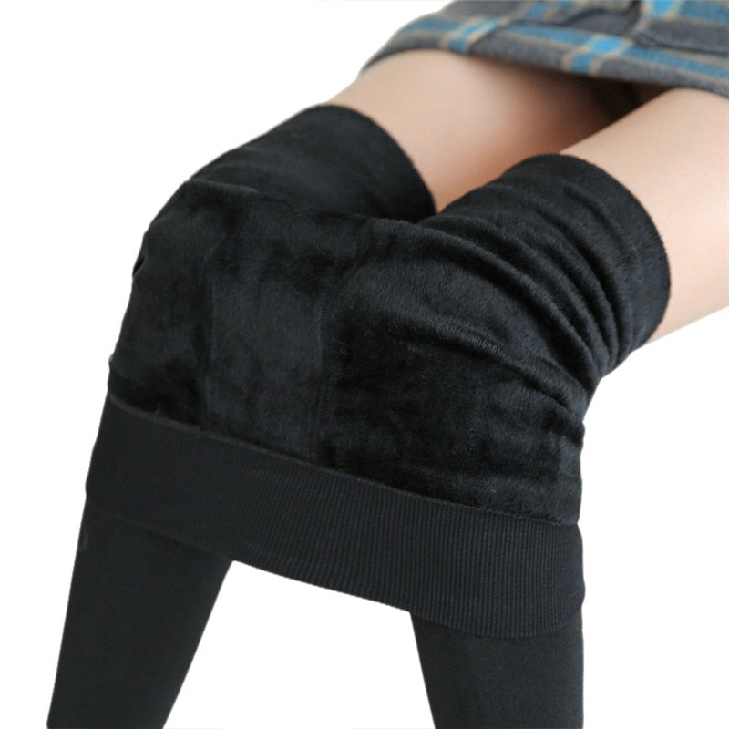 Stretch Thick Velvet Leggings