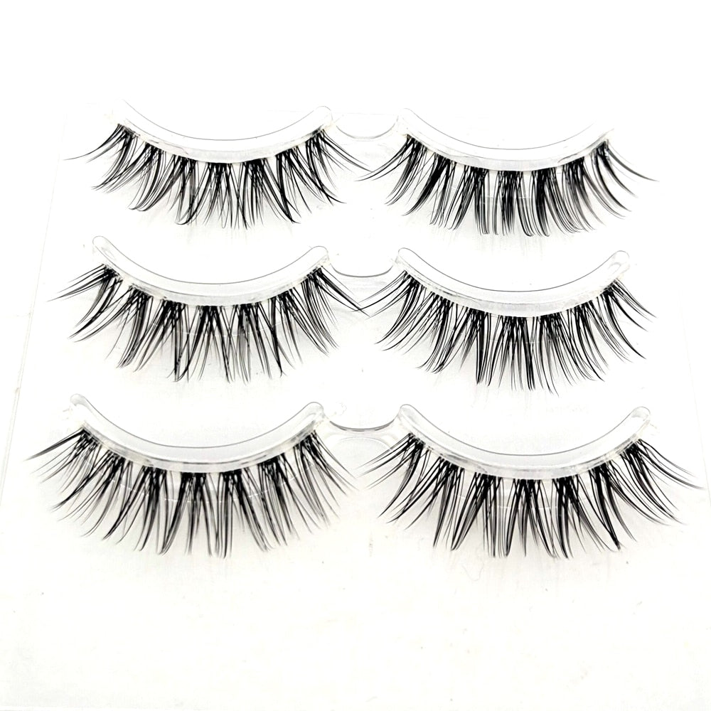 3D Mink Lashes Natural Short Full Strip