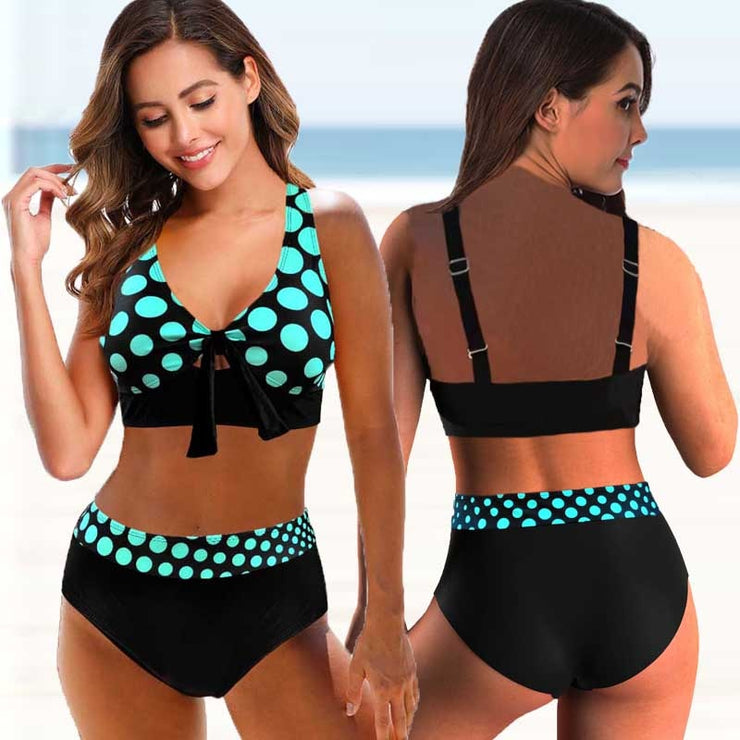 2pc High Waist Bikini Set