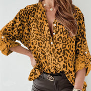 Elegant Leopard Print Blouse