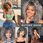 Short Gray Synthetic Wigs