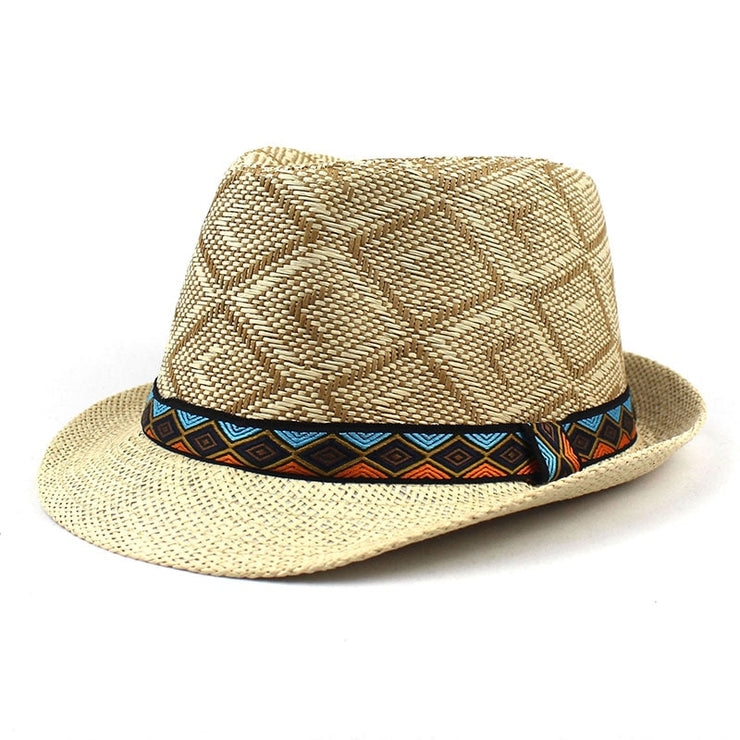 Unisex Plaid Fedoras Hats