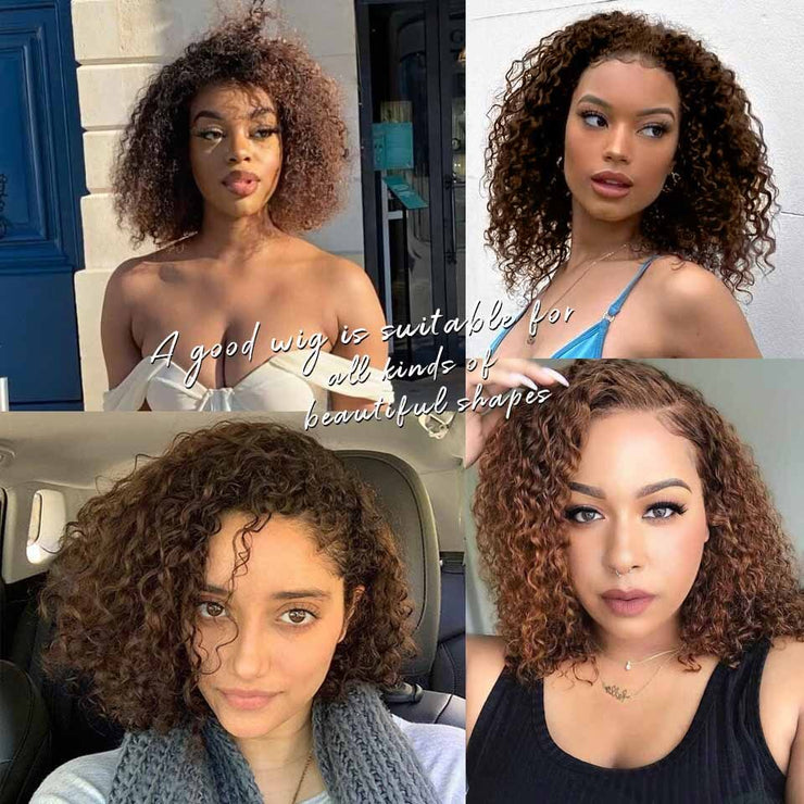 Kinky Curly Lace Front Pre-Plucked Hairline Wig