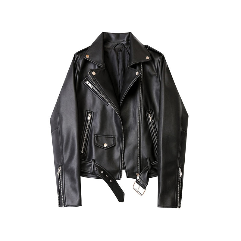 Slim Short Leather Jacket