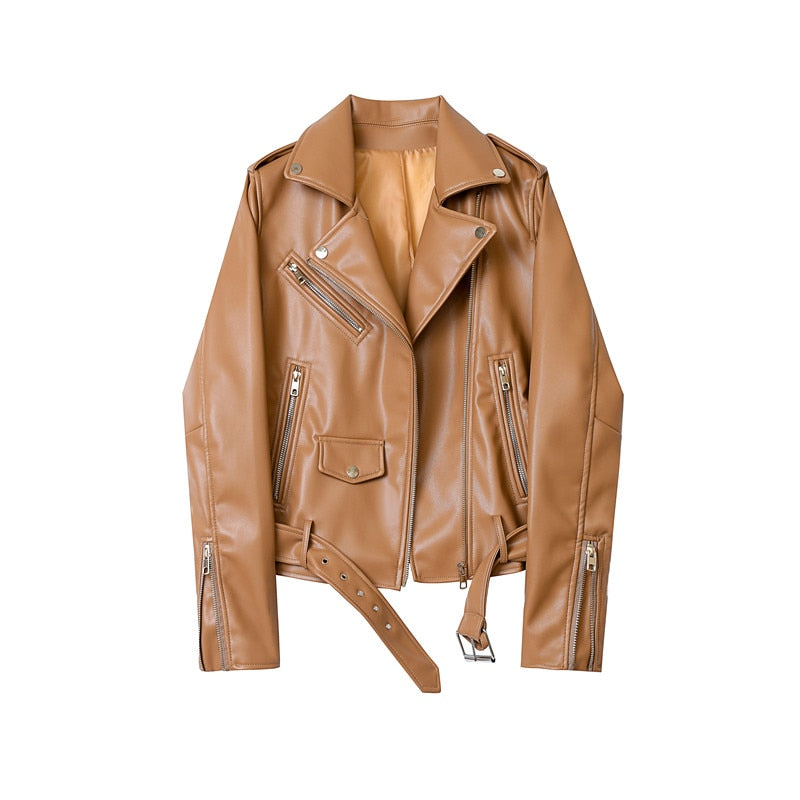 Slim Short Leather Jacket