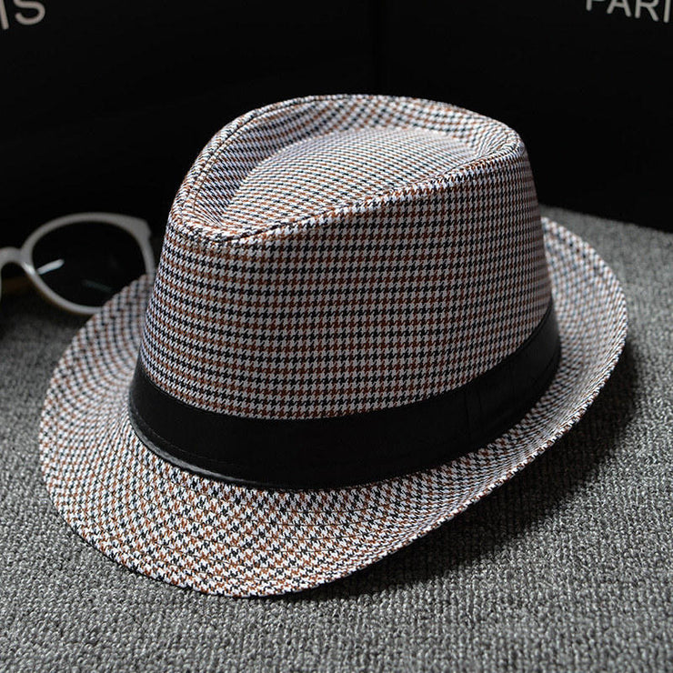 Plaid  Unisex Classic Version Fedoras