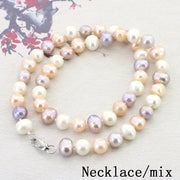 White Pearl Necklace Earring Bracelet Sets