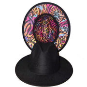 Four Seasons Unisex Inner Leopard Fedoras