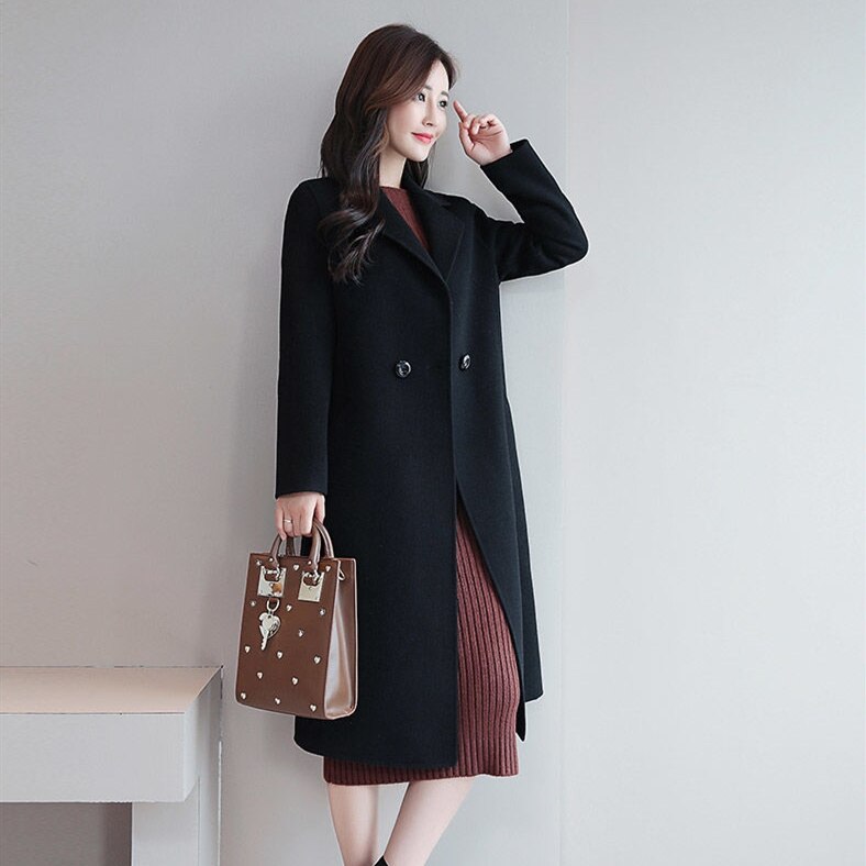 Single Button Wool Overcoat