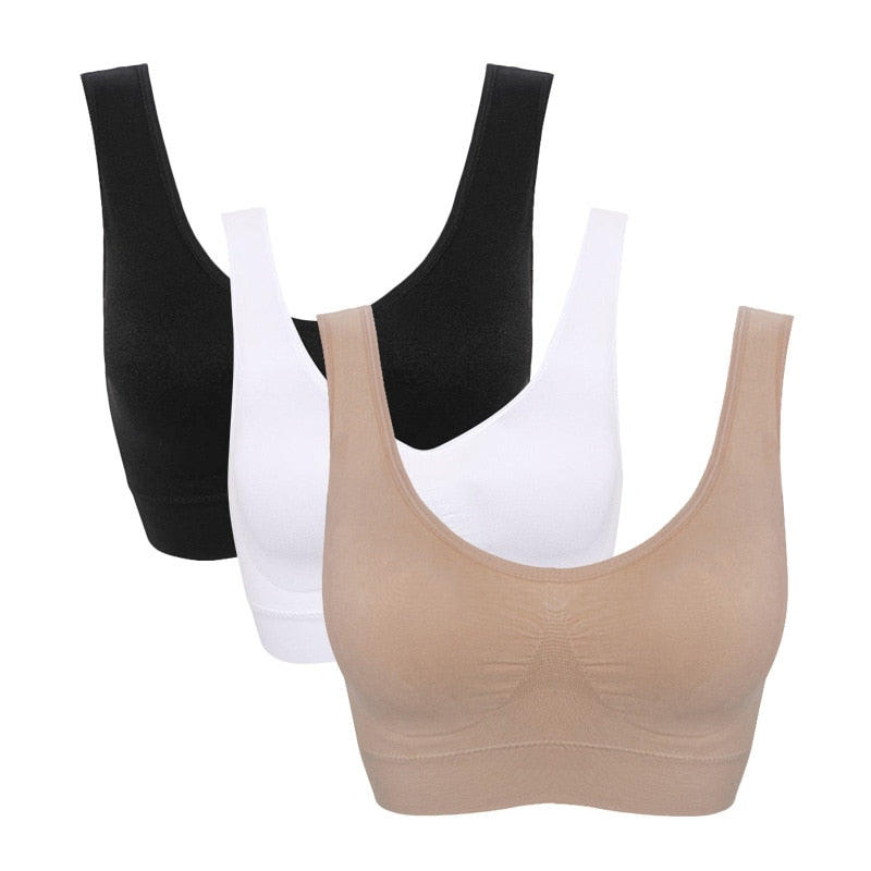 3pack Seamless Bras with Pads