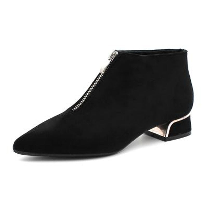 Pointed Toe Ankle Boots