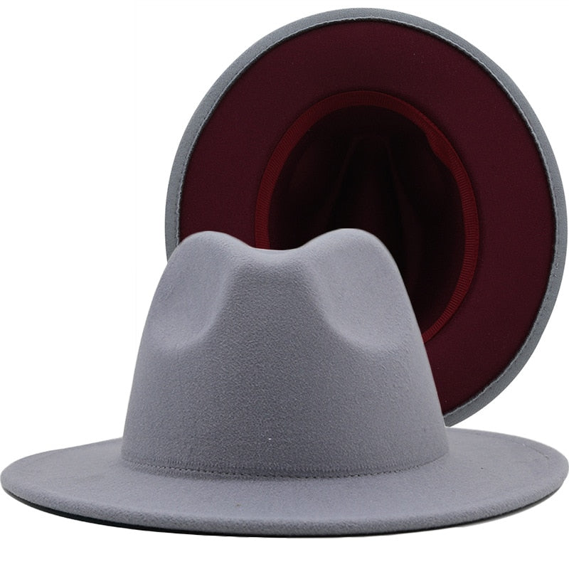 Unisex Vintage Wide Brim Fedora Hats