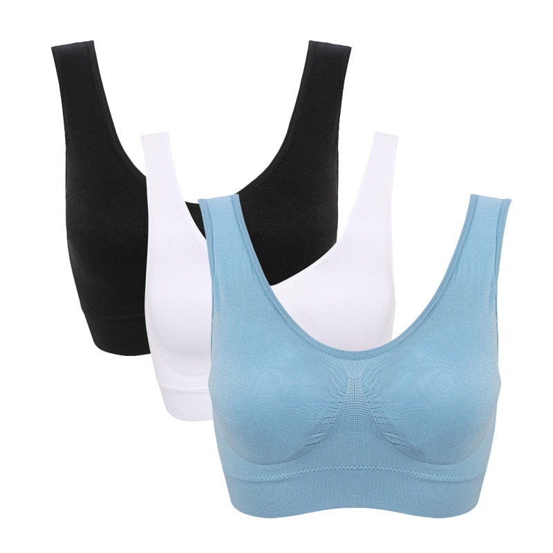 3pack Seamless Bras with Pads