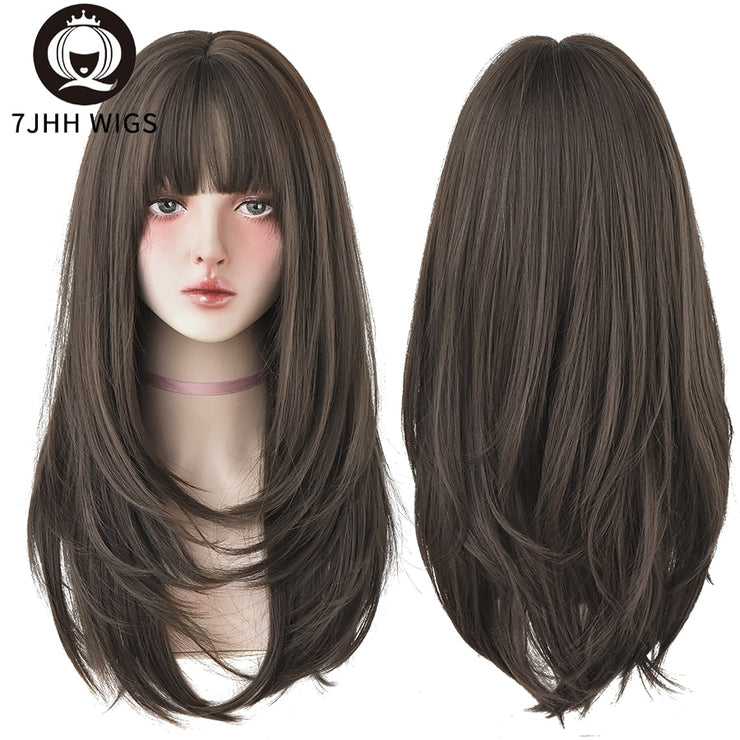 Long Wavy Synthetic Wigs Heat Resistant