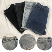 High Waist Ripped Denim Shorts