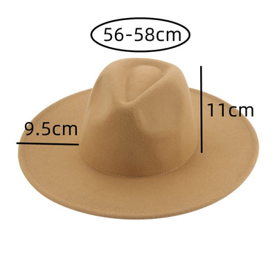 9.5cm Big Brim Fedoras