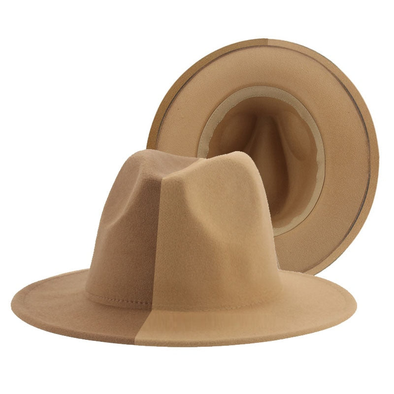 Men Gradient Color Luxury Fedoras