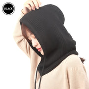 Unisex Knitted Cashmere Hooded Hat