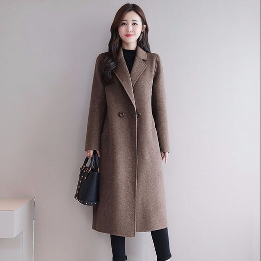 Single Button Wool Overcoat