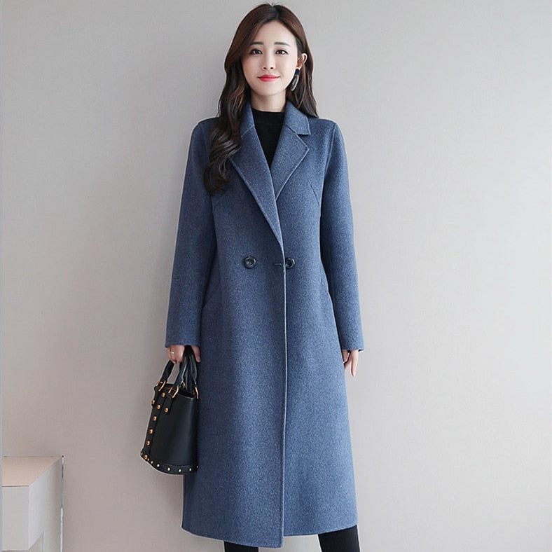 Single Button Wool Overcoat