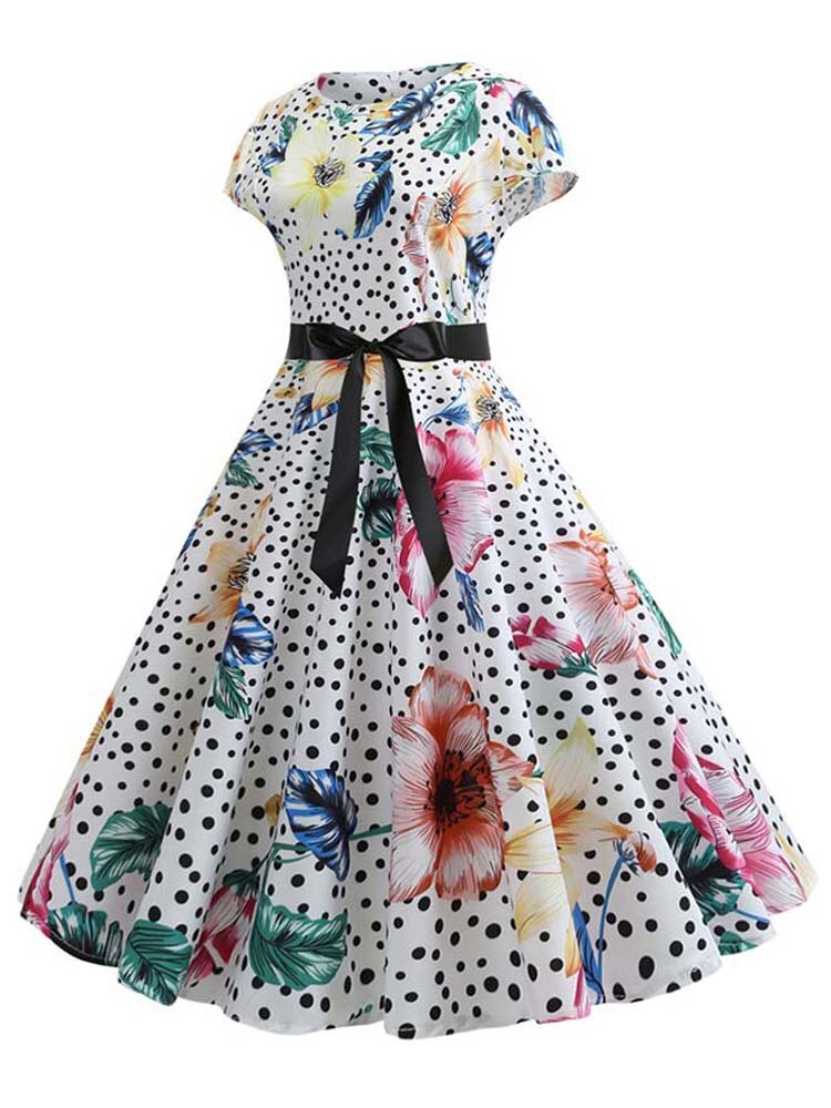 Rockabilly Polka Dot & Floral Dresses and Petti Skirts