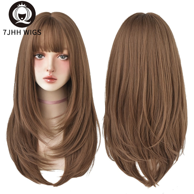 Long Wavy Synthetic Wigs Heat Resistant