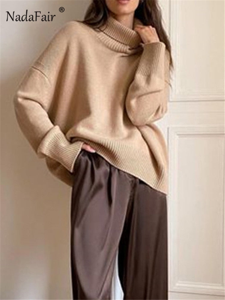 Split Autumn Long Thick Sweaters