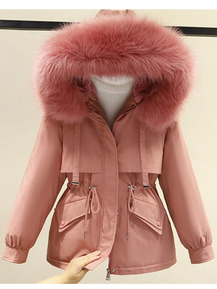 Big Fur Hooded Parka Down Coat