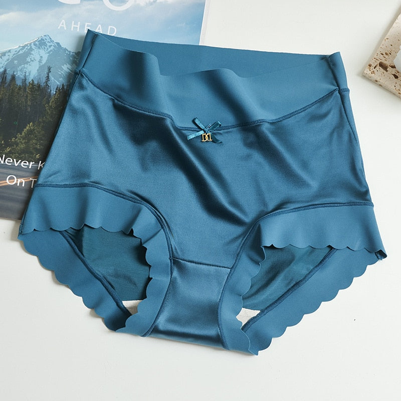 High Waist Ice Silk Briefs