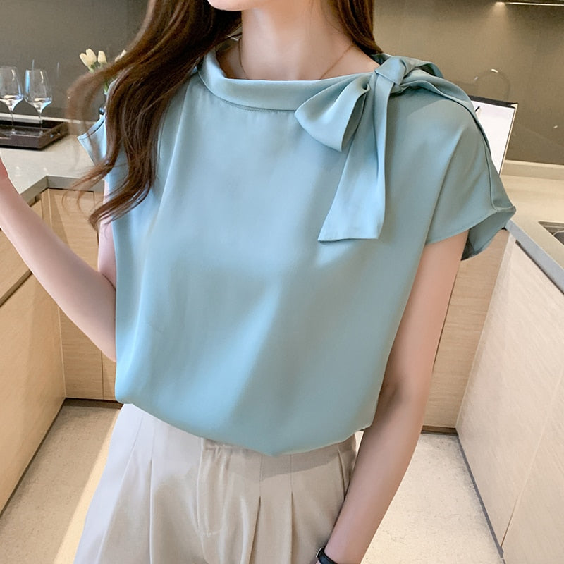 Silk Bow Blouse