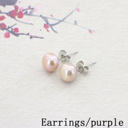 White Pearl Necklace Earring Bracelet Sets