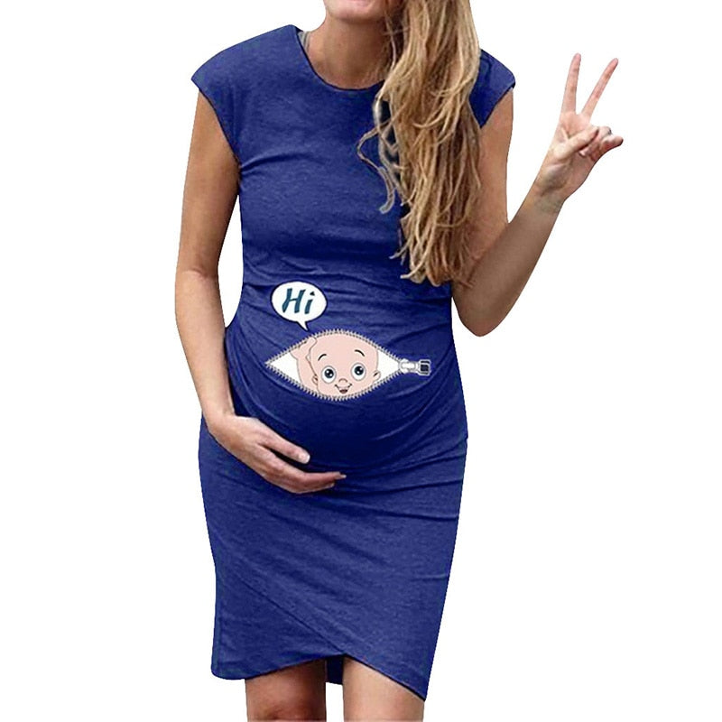 Loose Maternity T Shirt Dress