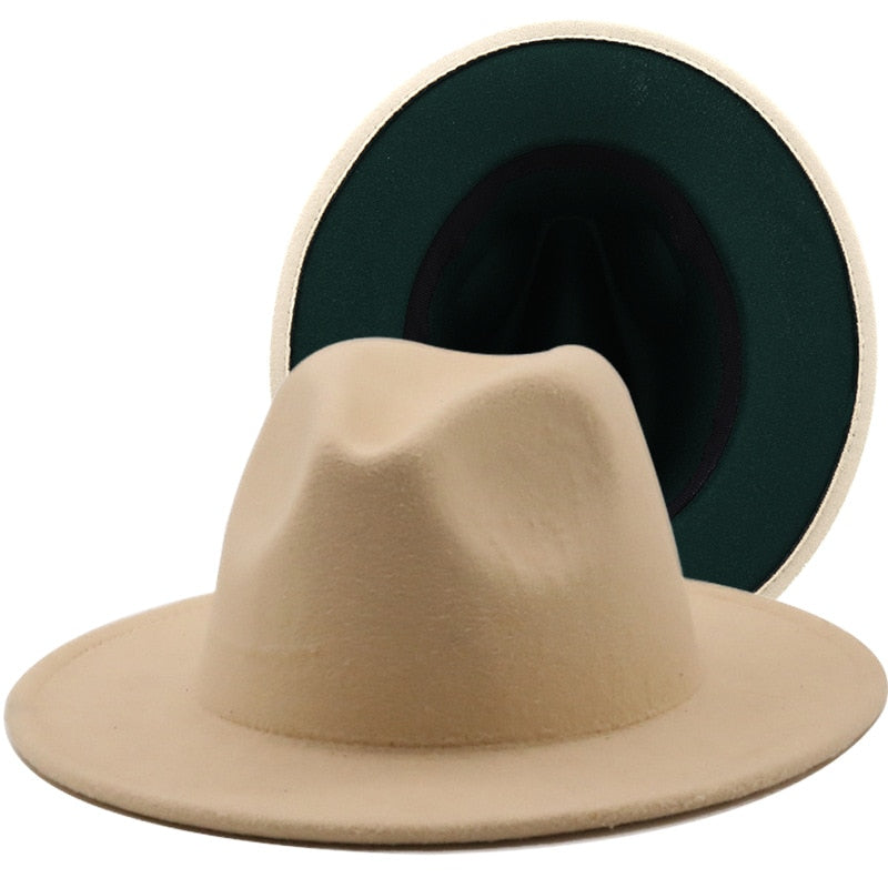 Unisex Vintage Wide Brim Fedora Hats