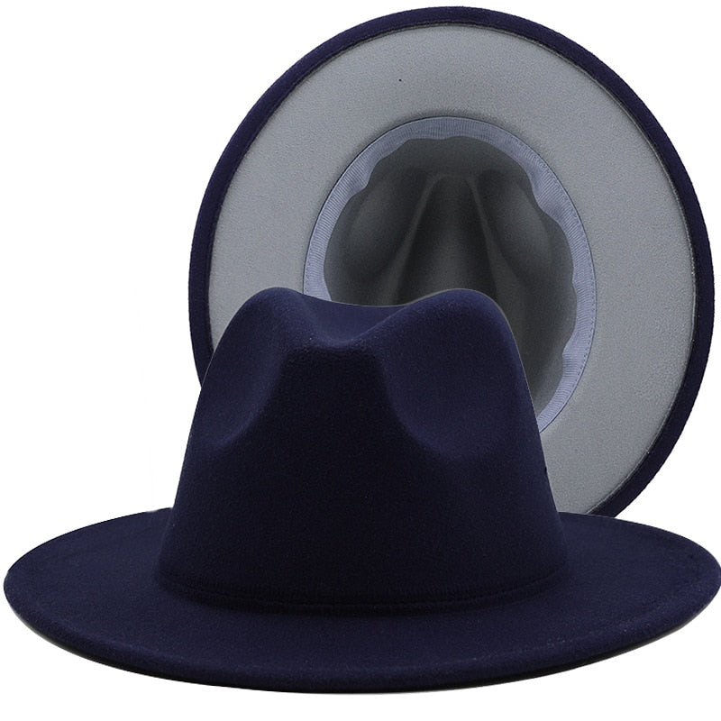 Unisex Vintage Wide Brim Fedora Hats