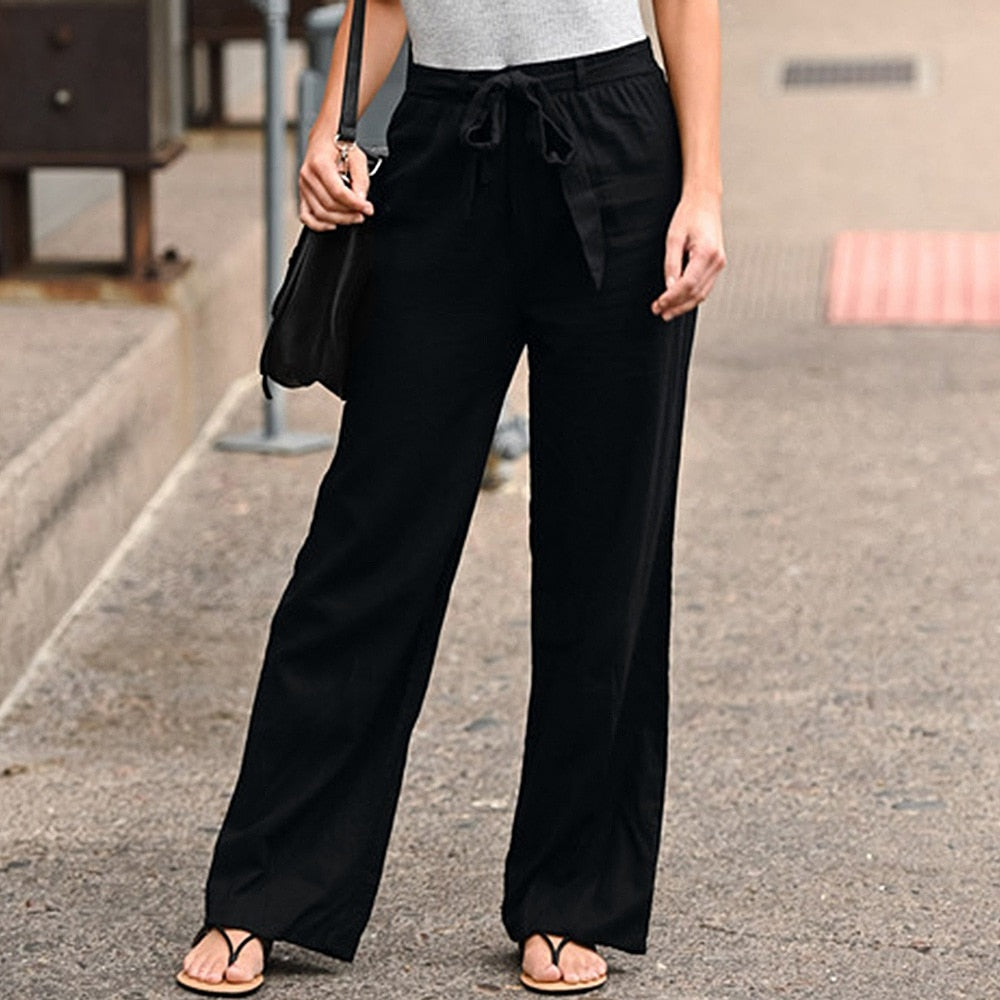 Ankle-length Linen Pants