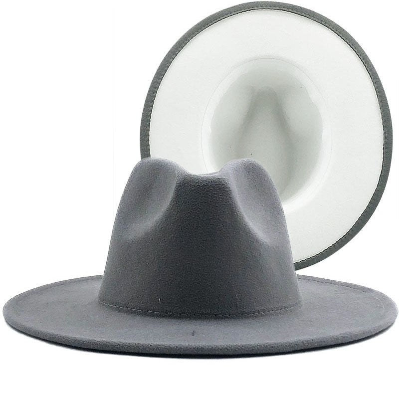 Unisex Vintage Wide Brim Fedora Hats