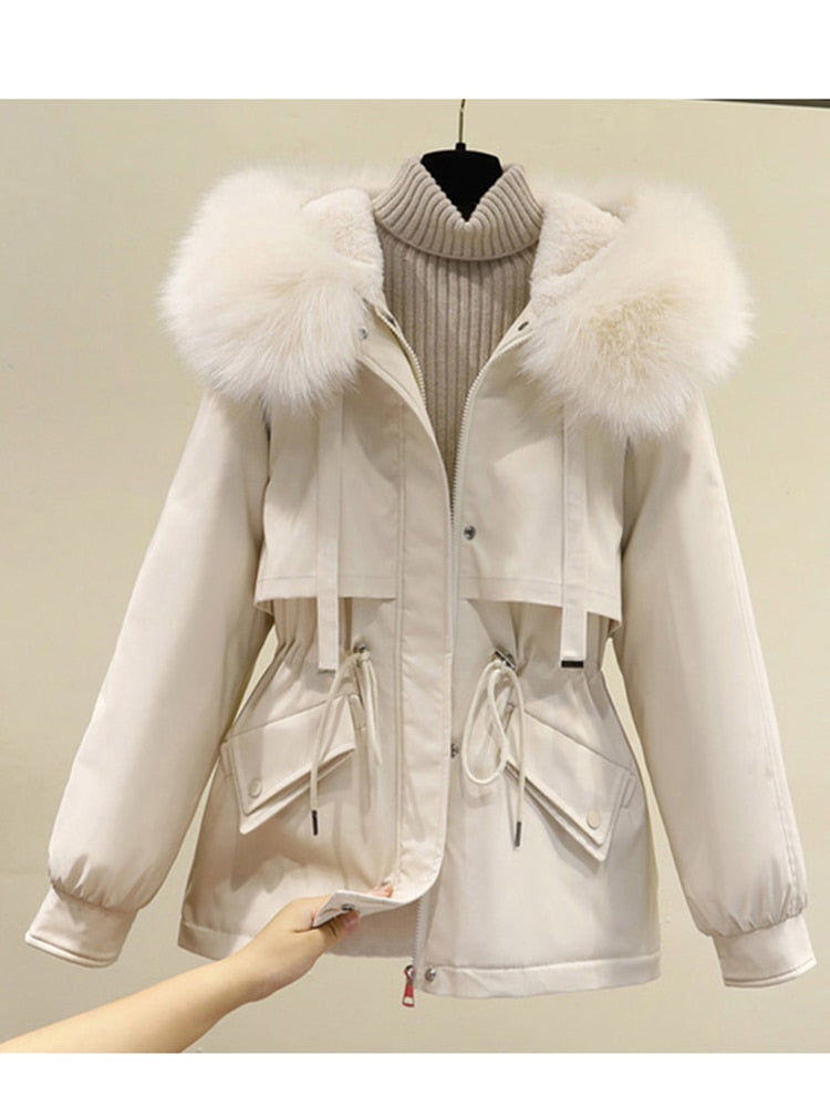 Big Fur Hooded Parka Down Coat