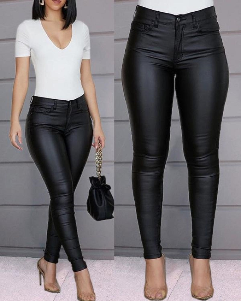 Bodycon Leather Pencil Pants