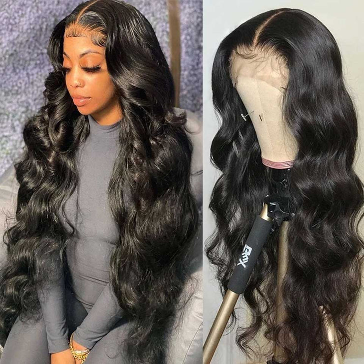 Brazilian Body Wave 13X4 Transparent Lace Front Wigs