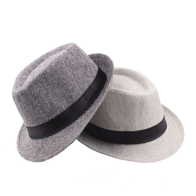 Unisex Plaid Fedoras Hats