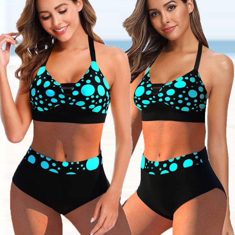 2pc High Waist Bikini Set