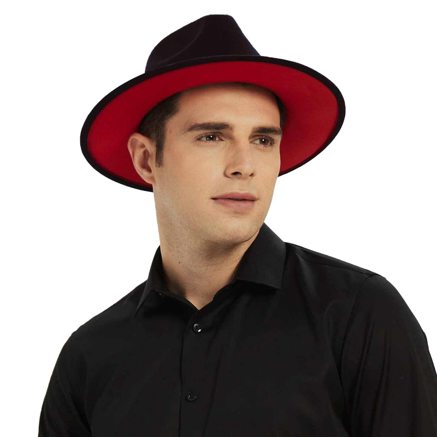 Unisex Vintage Wide Brim Fedora Hats