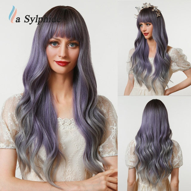 La Sylphide  Long Synthetic Wig Wave Heat Resistant